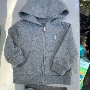 Polo by Ralph Lauren Kids Gray Zip-Up Hoodie